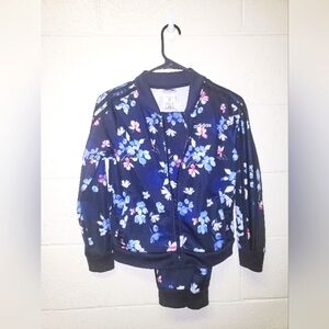 Adidas Big Girls Floral Track Set